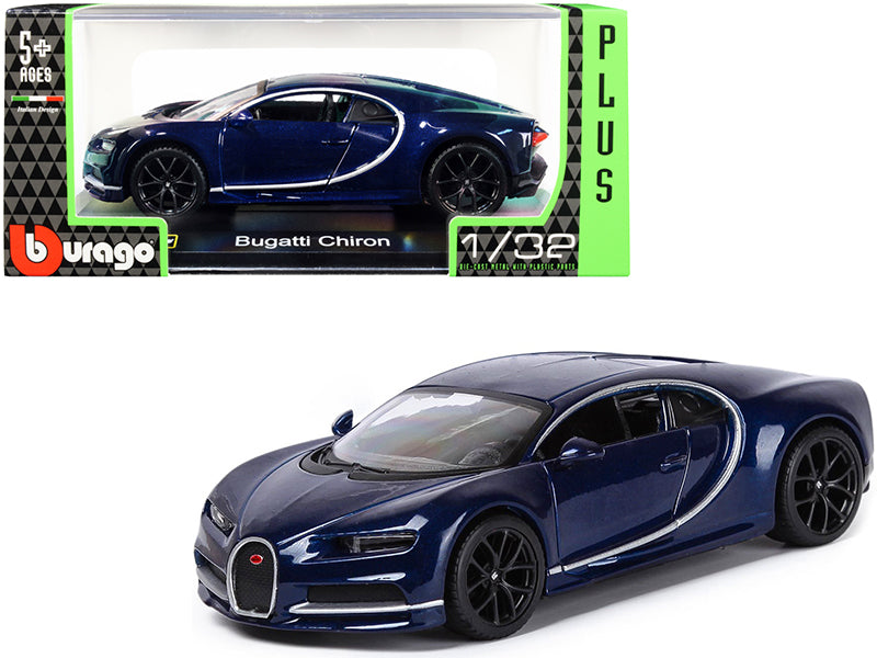 Bugatti Chiron Dark Blue Metallic "Plus" Series 1/32 Diecast - Premium  from Rapidvehicles - Just $35.99! Shop now at Rapidvehicles