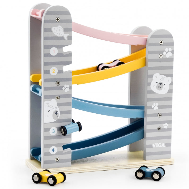 VIGA PolarB Wooden Slide for Toy Cars Race Track - Premium  from Rapidvehicles - Just $28.79! Shop now at Rapidvehicles