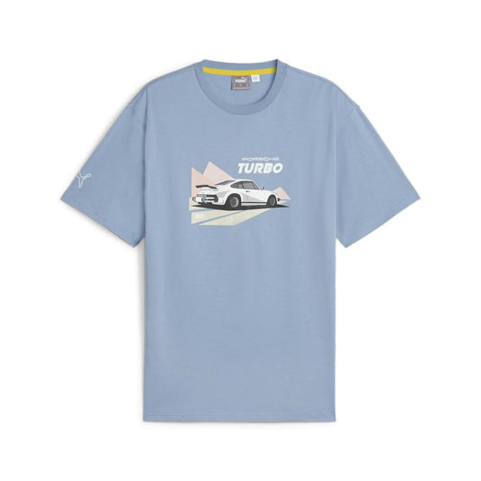 PUMA Mens Standard Porsche Legacy Graphic Tee Zen Blue