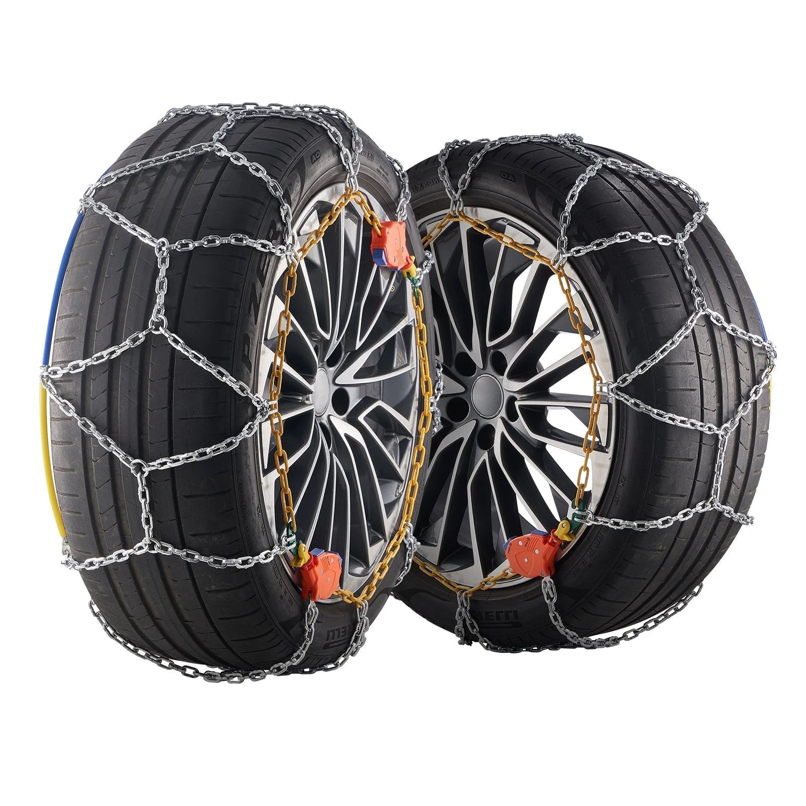 VEVOR Auto Tightening Snow Chains Diamond Mesh Anti-Slip Traction Wheel Chains - Rapid Vehicles