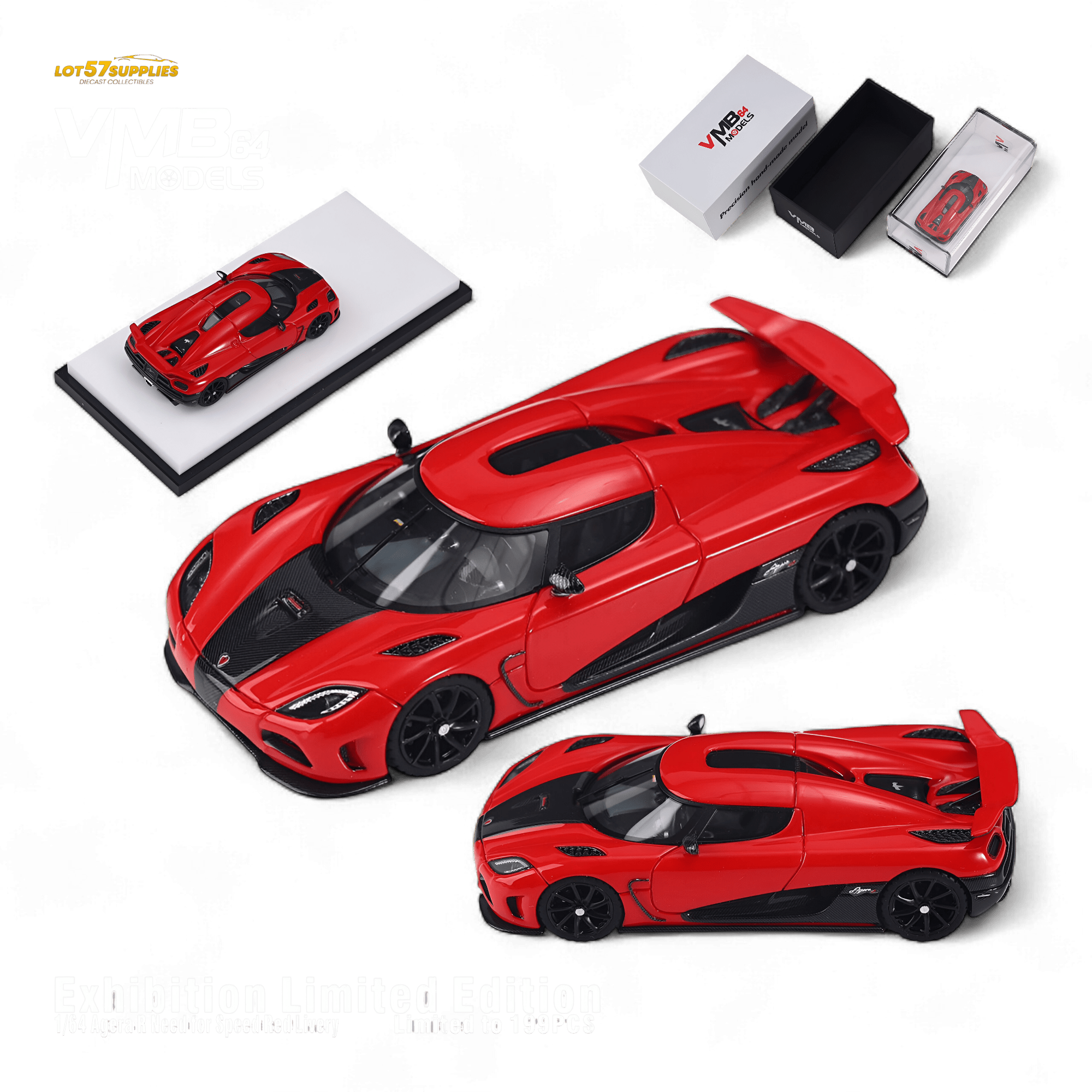 VMB Agera R Red 1:64 - Rapid Vehicles