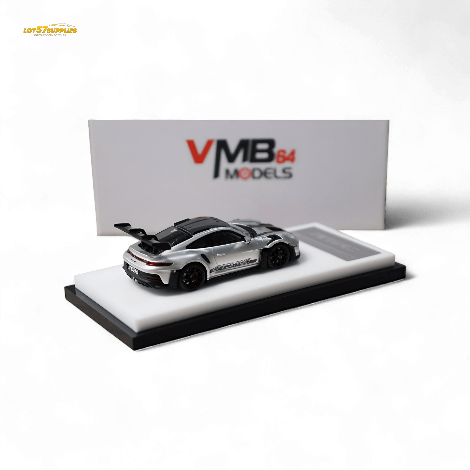 VMB Porsche 992 GT3 RS GT Silver 1:64 - Rapid Vehicles