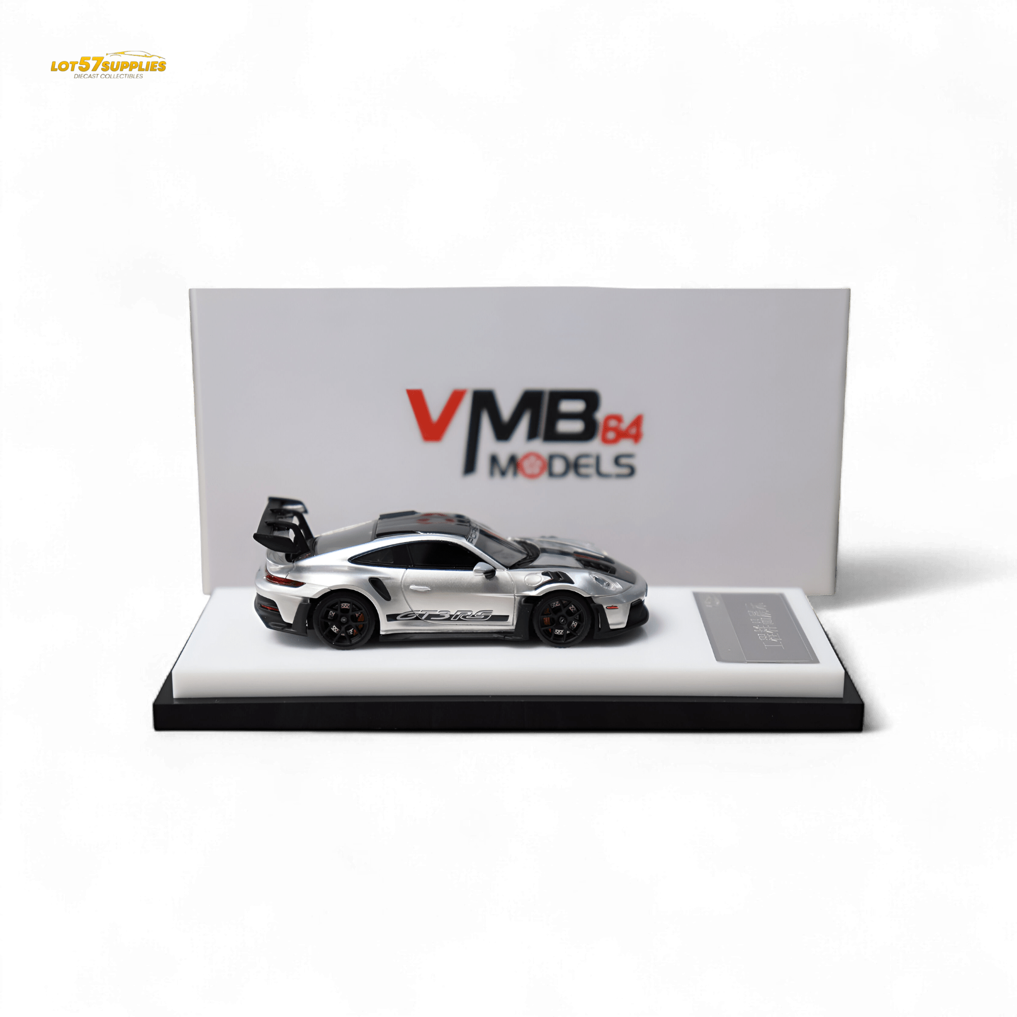 VMB Porsche 992 GT3 RS GT Silver 1:64 - Rapid Vehicles