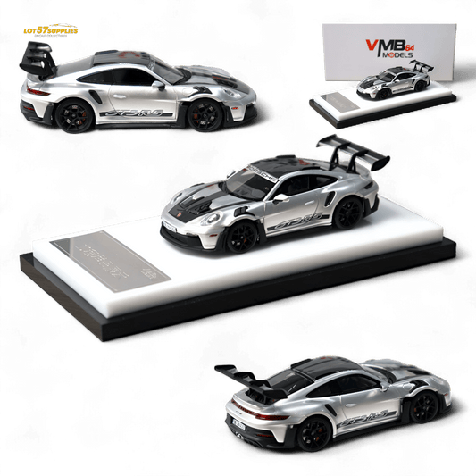 VMB Porsche 992 GT3 RS GT Silver 1:64 - Rapid Vehicles
