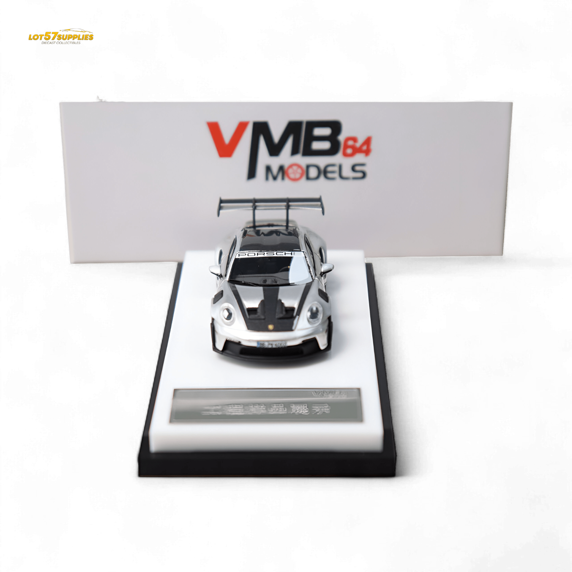 VMB Porsche 992 GT3 RS GT Silver 1:64 - Rapid Vehicles
