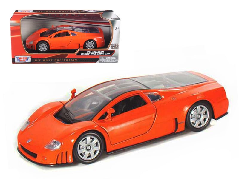 Volkswagen Nardo W12 Orange 1/24 Diecast Car Model by Motormax free shipping USA - Rapid Vehicles