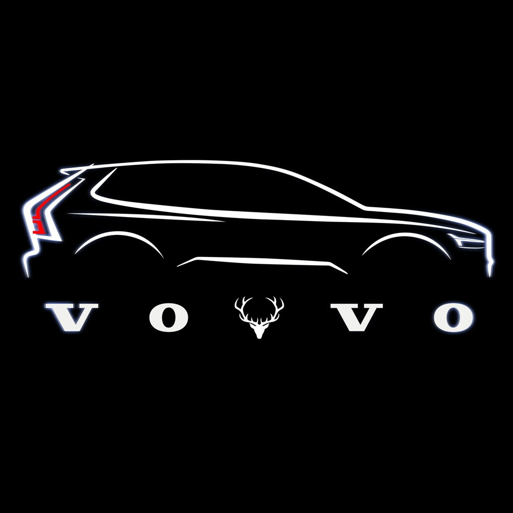 Volvo S90 Door Stick On Puddle Lights Various Designs 2017-2026