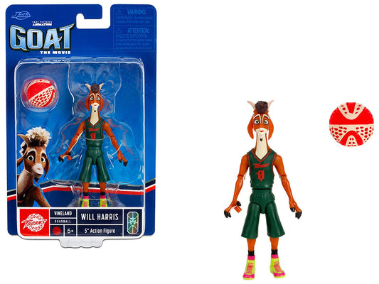 Will Harris 5" Moveable Figure with Basketball (Uniform Version) "Goat" (2026) Movie Model by Jada free shipping USA - Rapid Vehicles