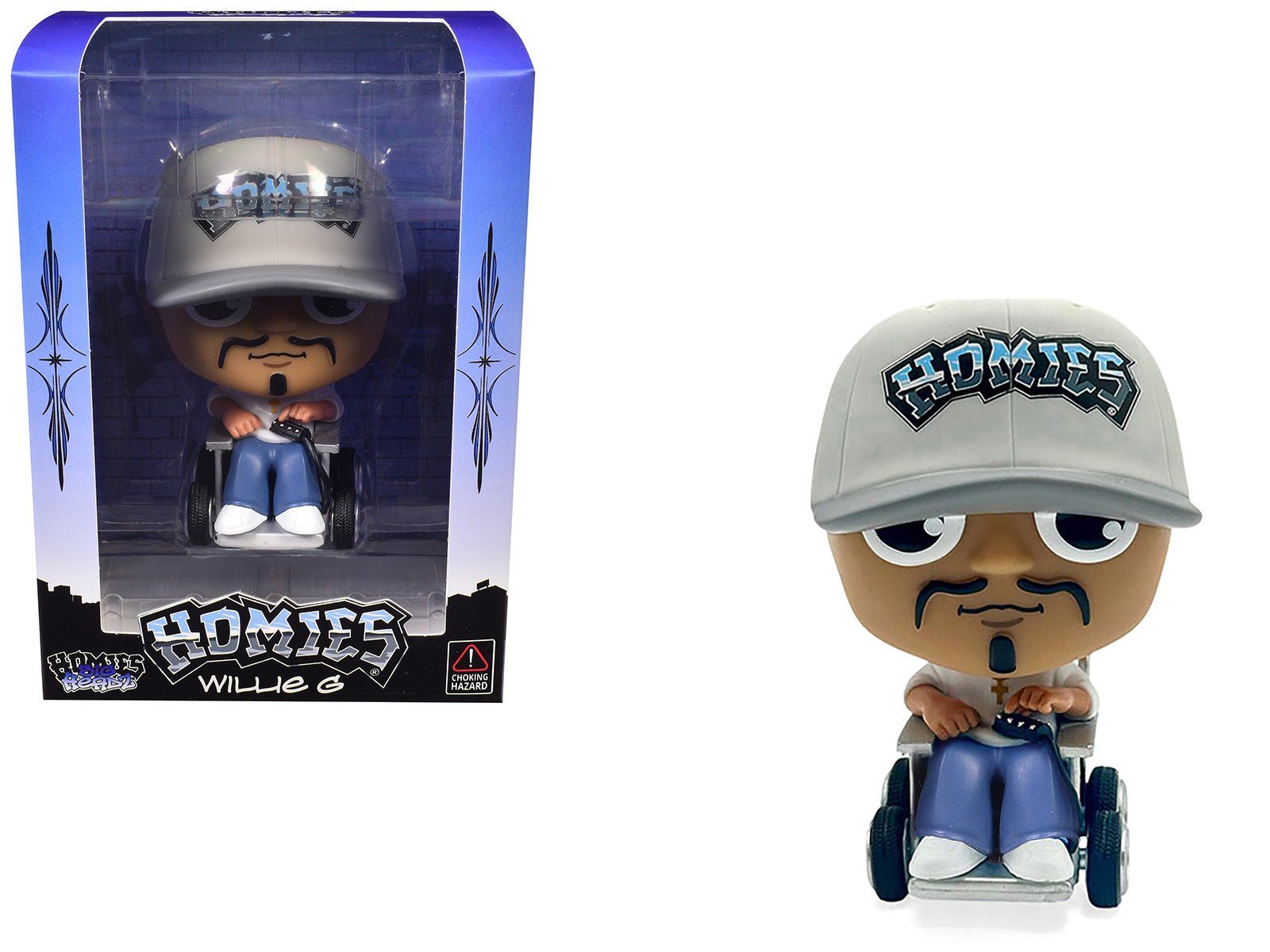Willie G 4.5" Figure "Homies Big Headz" Series 5 Model by Homies free shipping USA - Rapid Vehicles