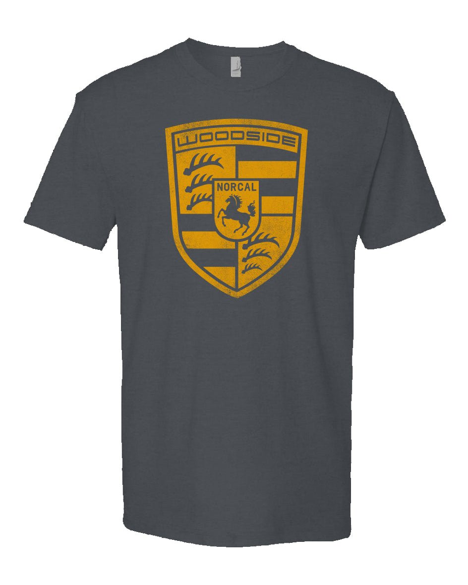 Woodside NorCal Porsche Heather T-Shirt (front only) - Rapid Vehicles