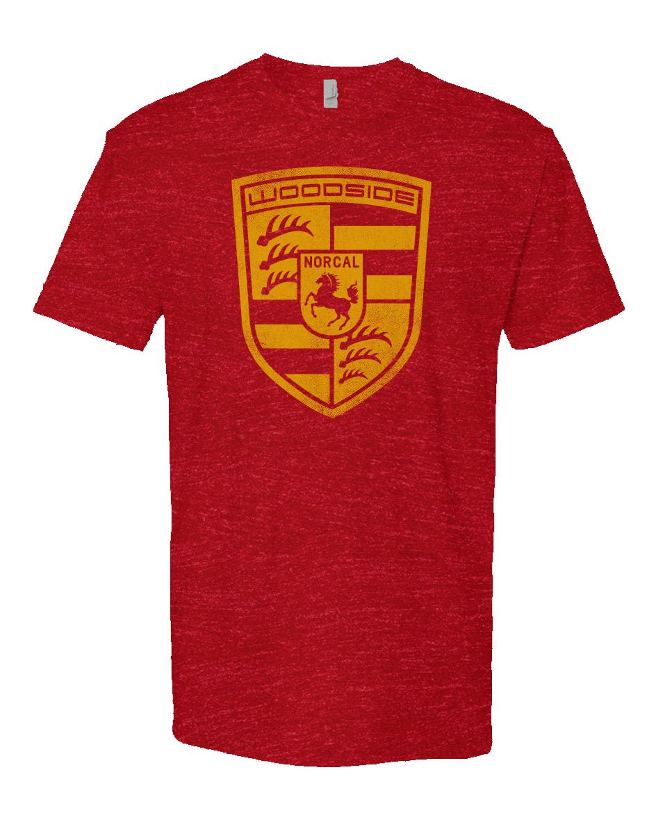 Woodside NorCal Porsche Heather T-Shirt (front only) - Rapid Vehicles