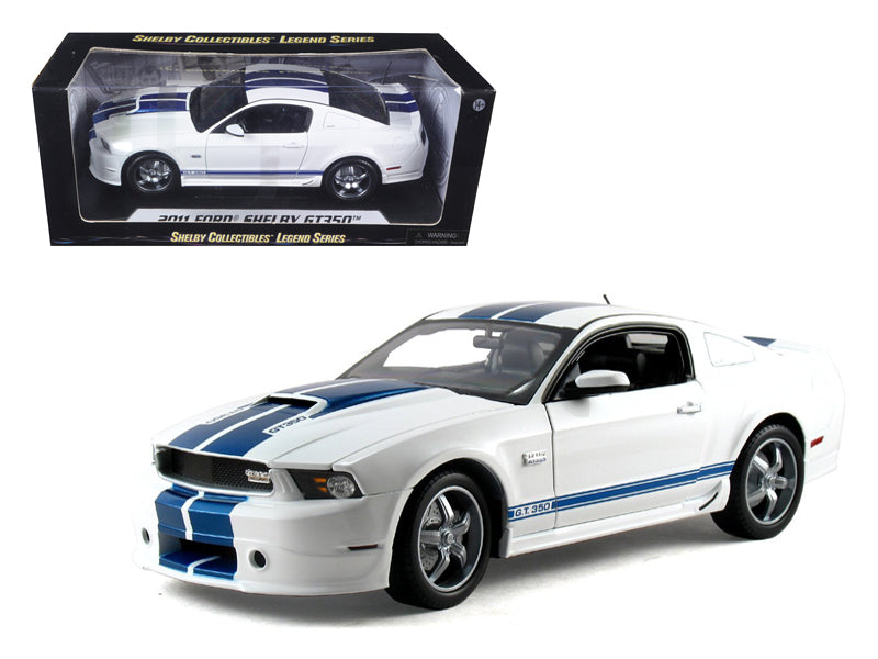 2011 Ford Shelby Mustang GT350 White 1/18 Diecast Model Car by - Premium  from Rapidvehicles - Just $128.99! Shop now at Rapidvehicles