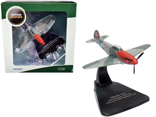 Yakovlev Yak 3 Fighter Aircraft "Anton Dmitrievich Yakimenko 150th Guards Fighter Regiment T/N 360" USSR "Oxford Aviation" Series 1/72 Diecast Model Airplane by Oxford Diecast free shipping USA - Rapid Vehicles