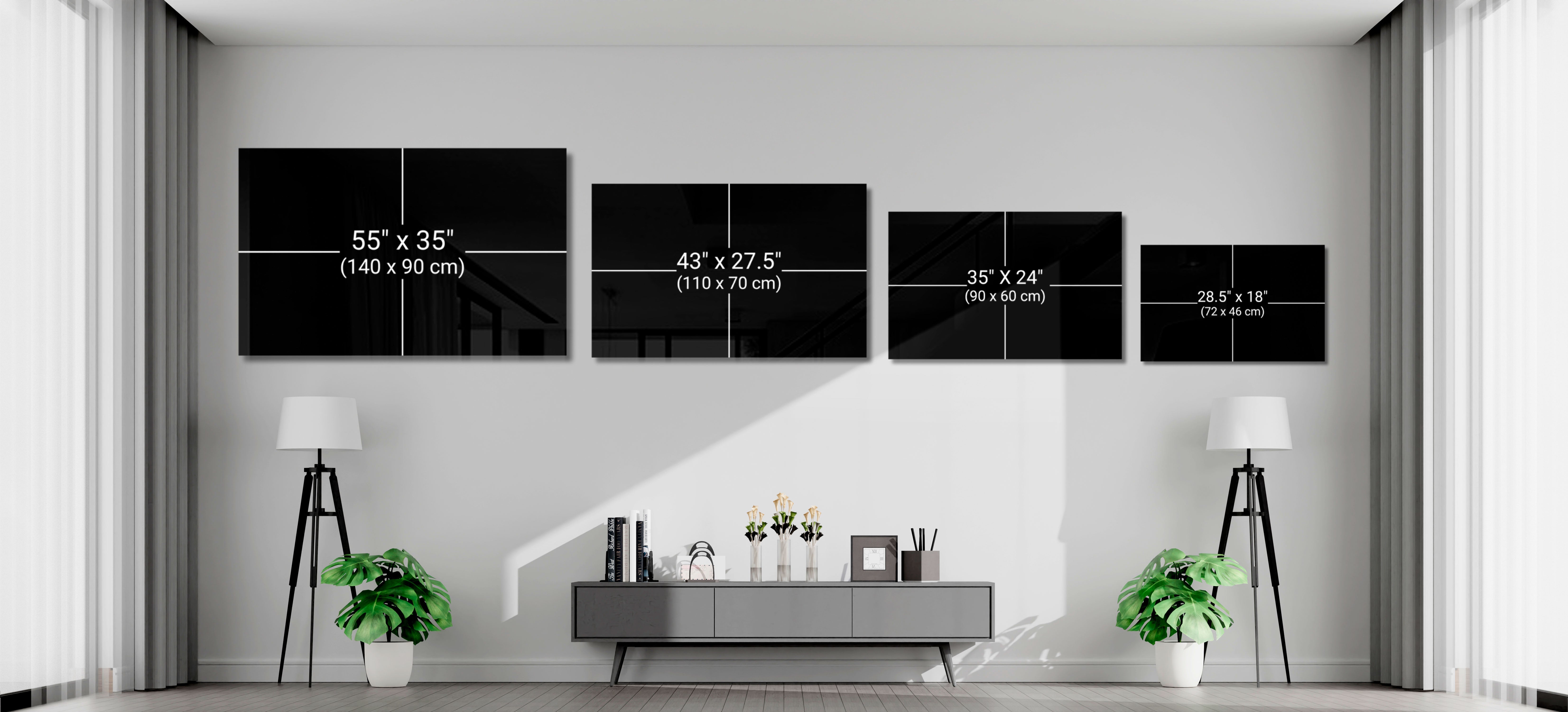 Cadillac Glass Wall Art || Designer Collection