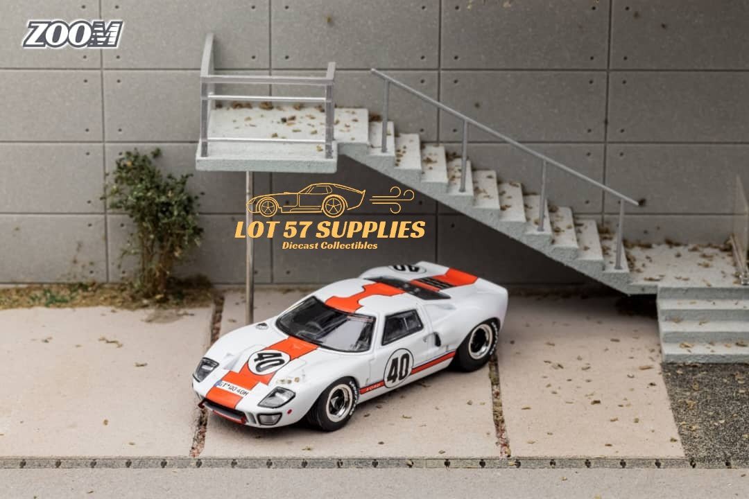 Zoom Ford GT40 MK1 Gulf Livery 1:64 - Rapid Vehicles